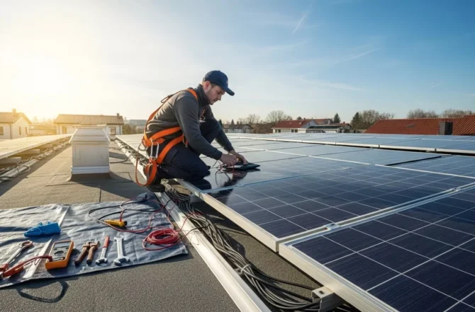 Manutenção Preventiva de Sistema de Energia Solar Fotovoltaica